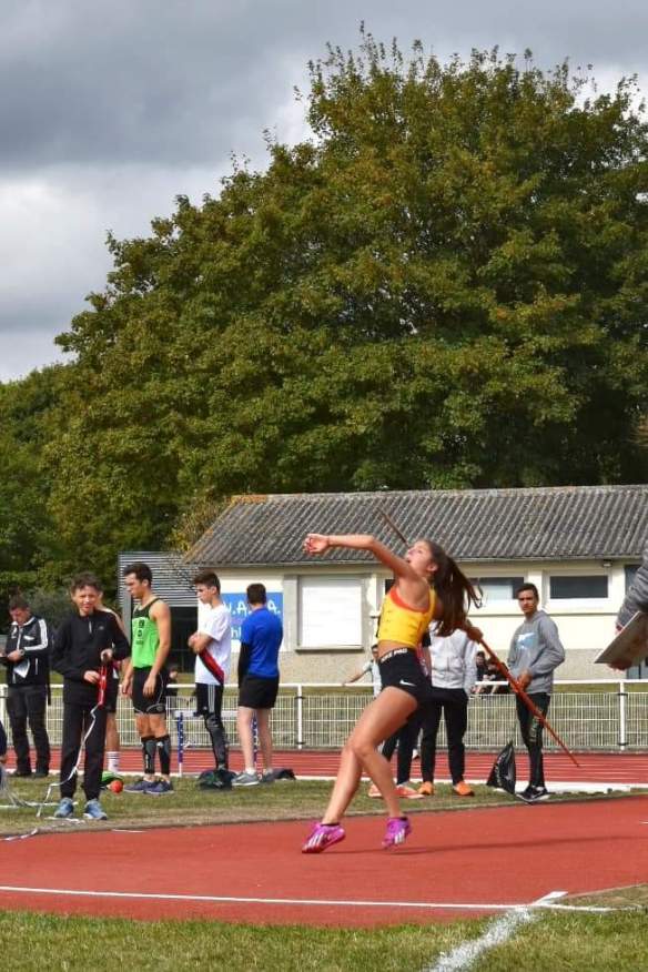 Clémence Tanneau au javelot